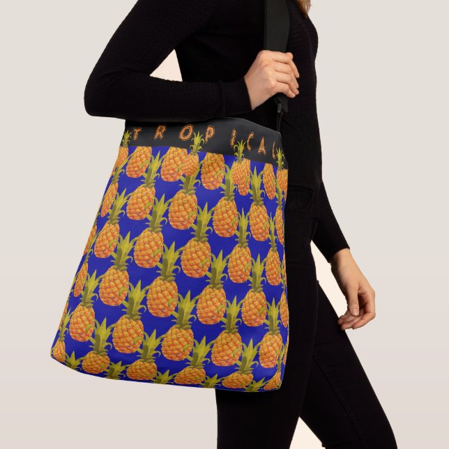 Taste of Sweetness Pineapple Carry-all Tote Bag (Close Up)