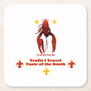 Taste of the South Square Paper Coaster