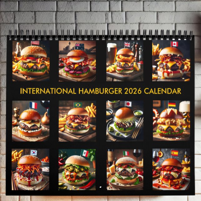 Taste of the World: 2026International Hamburgers Calendar (Creator Uploaded)