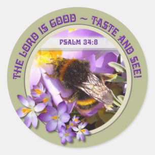 TASTE & SEE ~ Envelope Sealers/Stickers Classic Round Sticker