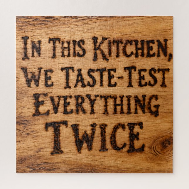 Taste-Test Everything Twice Jigsaw Puzzle (Vertical)