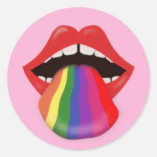 Taste The Rainbow Classic Round Sticker