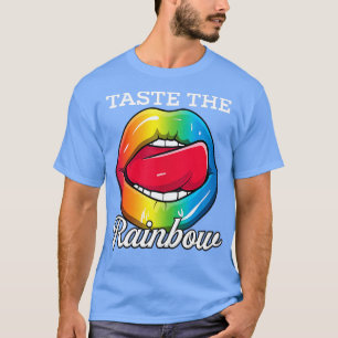 Taste The Rainbow Lgbt Pride Lgbtq Rainbow Lips TS T-Shirt