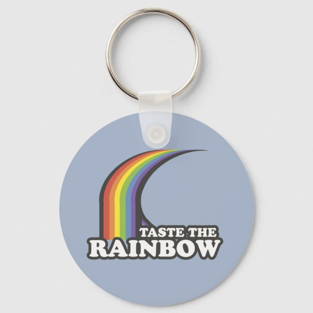 TASTE THE RAINBOW - .png Key Ring (Front)