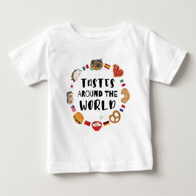 Tastes around the world baby T-Shirt (Front)