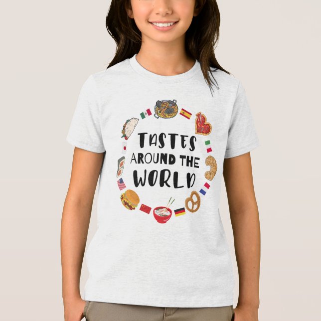 Tastes around the world Tri-Blend shirt (Front)