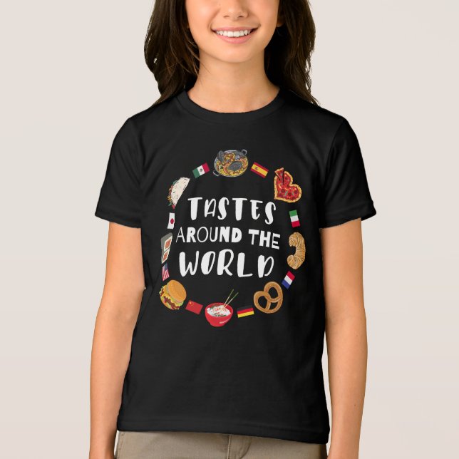 Tastes around the world Tri-Blend shirt (Front)
