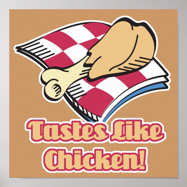 tastes like chicken poster (Front)