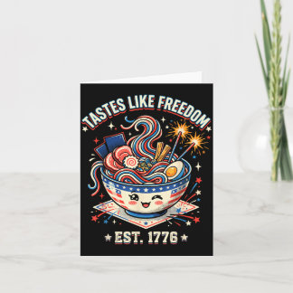 Tastes Like Freedom 4th of July 1776 Patriotic Card
