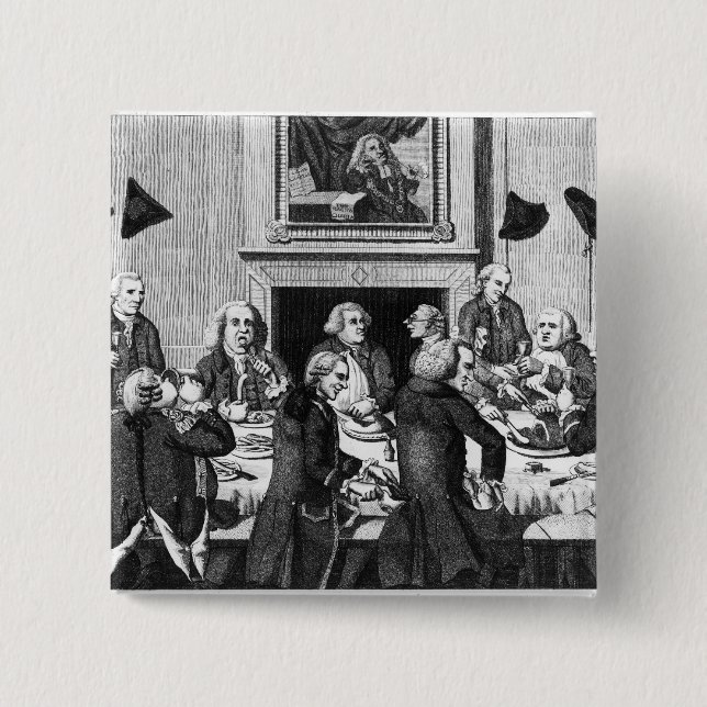 Tasting, 1782 15 cm square badge (Front)