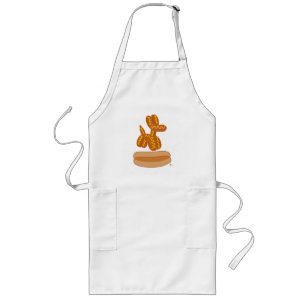 Tasty Balloon Hot Dog Funny Cartoon Long Apron