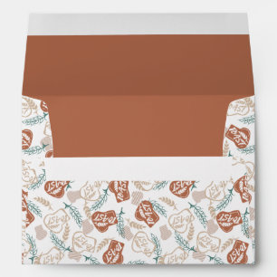 Tasty Bread Toast Pattern Envelope