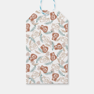 Tasty Bread Toast Pattern Gift Tags