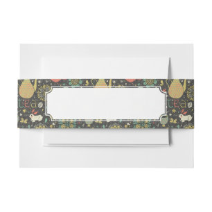Tasty bright Tea Card Invitation Belly Band