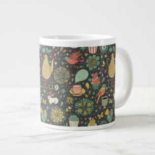Tasty bright Tea Card Large Coffee Mug