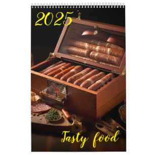Tasty food. 2025 calendar