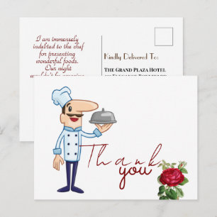 Tasty food postcard