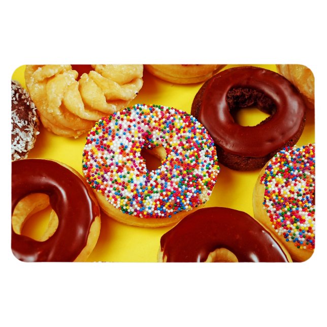 Tasty fresh doughnuts magnet (Horizontal)
