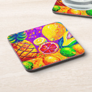 Tasty Fruits Painting. Buy Now Coaster
