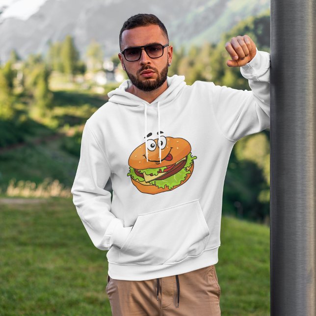 Tasty Hamburger With A Face Hoodie (Creator Uploaded)