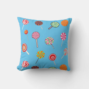 Tasty Lollipop Candy Pattern  Cushion