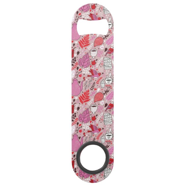 Tasty pattern with birds and flowers (Front)