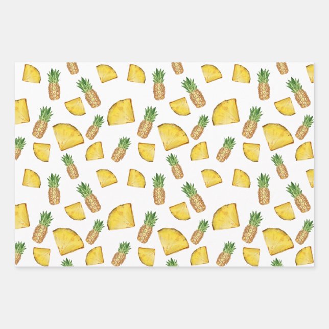 Tasty Pineapple Gift Paper Design (Front)