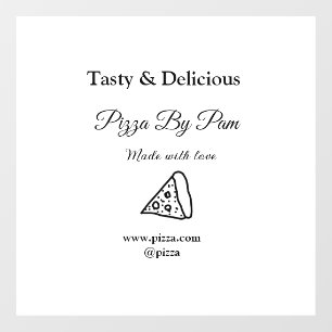 Tasty pizza restaurant cafe made with love add bsi
