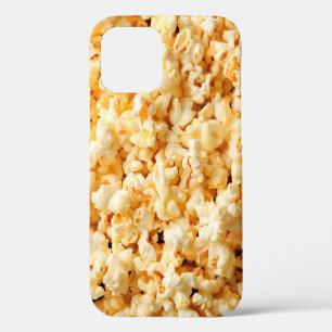 Tasty popcorn on whole background. Food  iPhone 12 Case