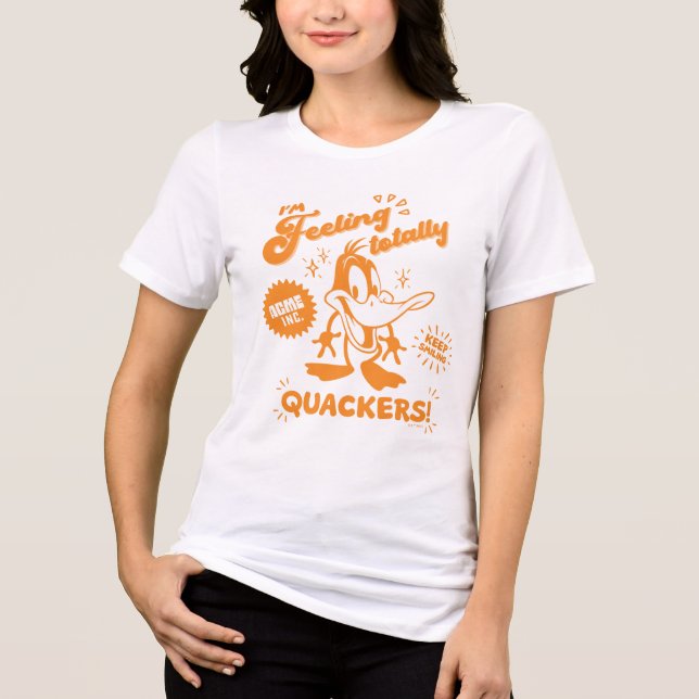 Tasty Retro DAFFY DUCK™ Tri-Blend Shirt (Front)
