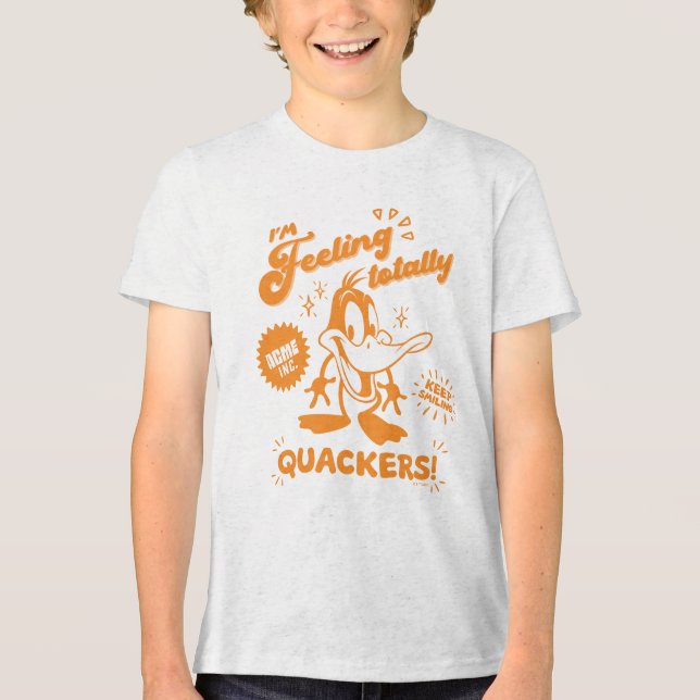 Tasty Retro DAFFY DUCK™ Tri-Blend Shirt (Front)