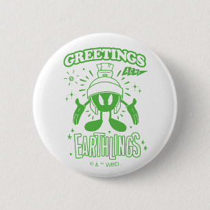 Tasty Retro MARVIN THE MARTIAN™ 6 Cm Round Badge