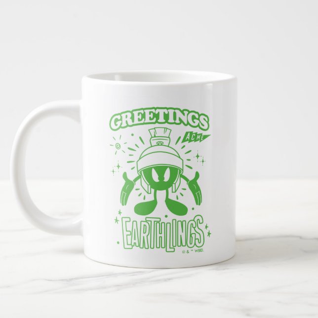 Tasty Retro MARVIN THE MARTIAN™ Large Coffee Mug (Left)