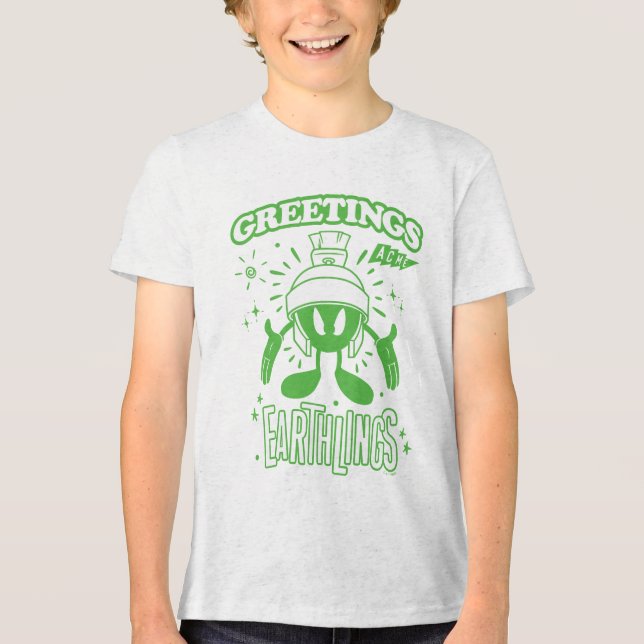 Tasty Retro MARVIN THE MARTIAN™ Tri-Blend Shirt (Front)