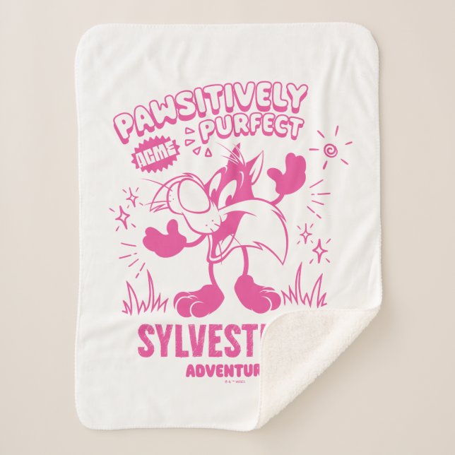 Tasty Retro SYLVESTER™ Sherpa Blanket (Front)
