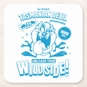 Tasty Retro TAZ™ Square Paper Coaster