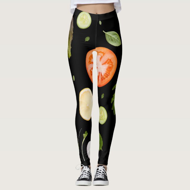 Tasty Salad on Your  Leggings (Front)