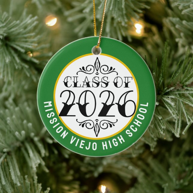Tat Class of 2026 Photo Graduation Ceramic Tree Decoration (Tree)
