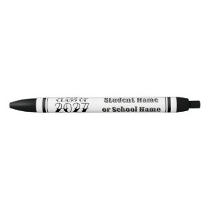 Tat-Style Class of 2027 Graduation Black Ink Pen