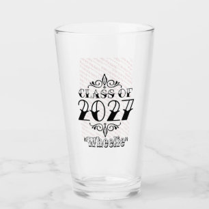 Tat-Style Class of 2027 Photo Graduation Glass