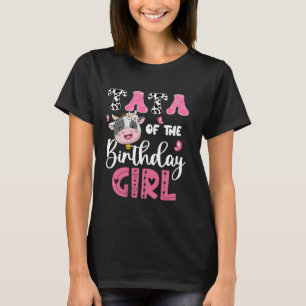 Tata Of The Birthday Girl Farm Cow 1St Birthday Pa T-Shirt
