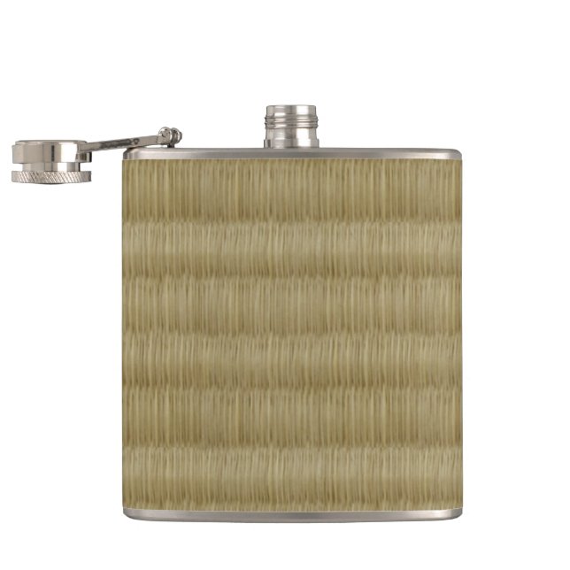 Tatami Mat 畳 2 Hip Flask (Opened)