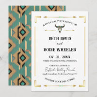 Tatanka Bison Yellowstone Western Ranch Invitation