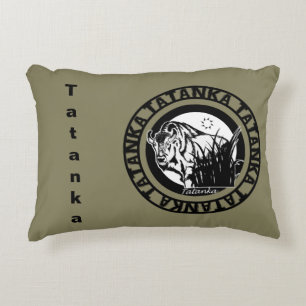 Tatanka (Buffalo) Black & White Decorative Cushion