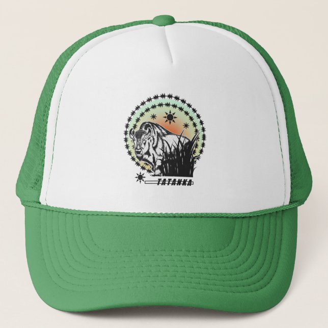 Tatanka Sunset-American Buffalo/Bison Trucker Hat (Front)