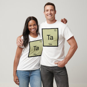 Tate Name Chemistry Element Periodic Table T-Shirt