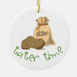 Tater Time Ceramic Tree Decoration