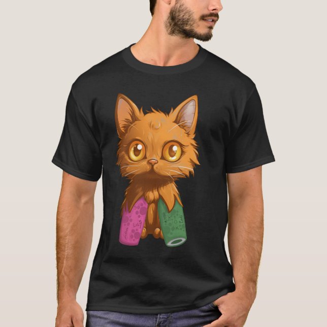 Tater Tot cat, cute kitten  T-Shirt (Front)