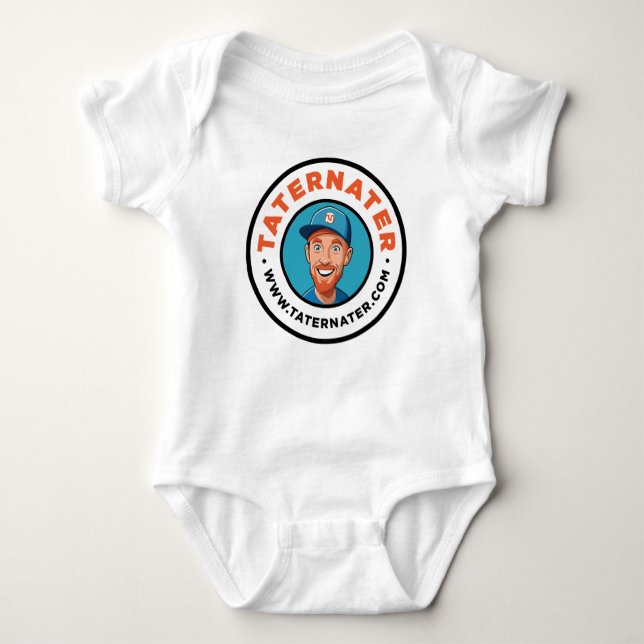 TaterNater Cartoon Baby Bodysuit (Front)