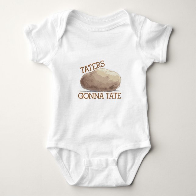 Taters Gonna Tate Baby Bodysuit (Front)